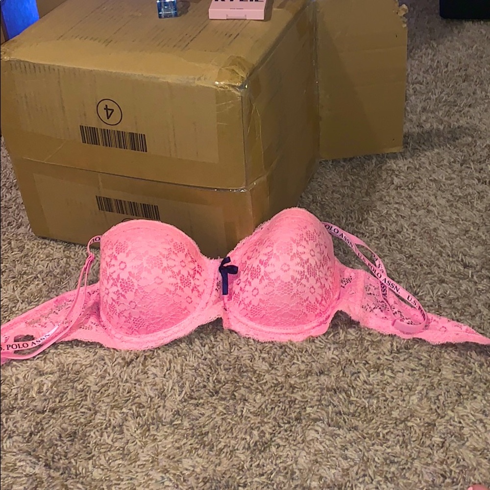 Polo Pink Push up Bra 38C